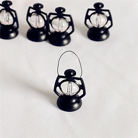 Mini Plastic Kerosene Lamp Miniature Ornaments, Micro Landscape Home Dollhouse Accessories, Home Display Decoration