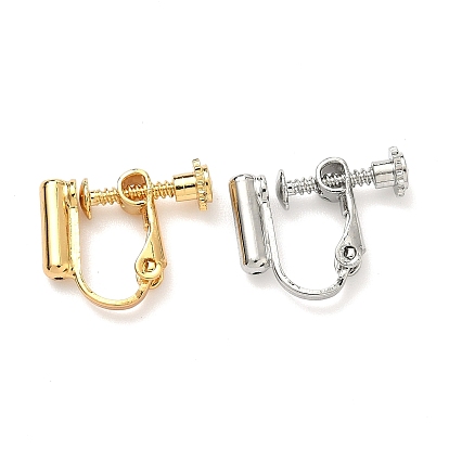 Латунные винты на клипсах-конвертерах, спиральный зажим для ушей, для не проколотых ушей, без никеля , долговечный