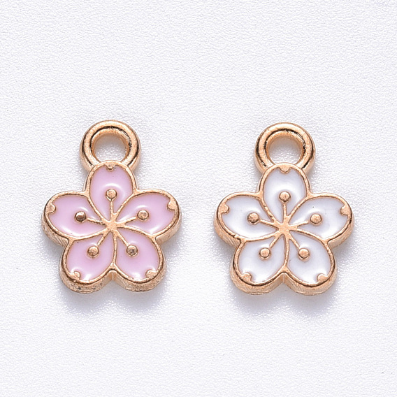 Сплав эмали прелести, цветок, золотой свет