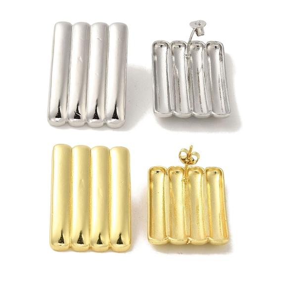 Латунь серьги, без кадмия и без свинца, прямоугольные