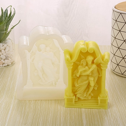 Moules à bougies en silicone de qualité alimentaire, pour la fabrication de bougies, humaine