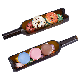 Стеклянные вазы в форме винных бутылок