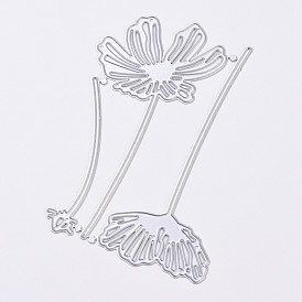 Carbon Steel Cutting Dies Stencils, for DIY Scrapbooking/Photo Album, Decorative Embossing DIY Paper Card, Flower