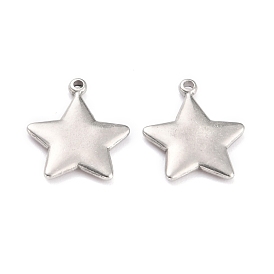 304 Stainless Steel Charms, Star