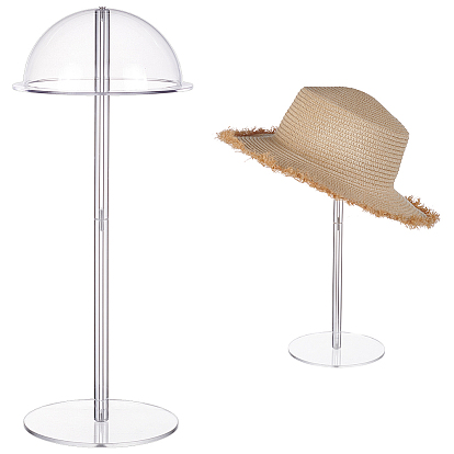 Акриловые подставки для шляп и париков полукруглой формы