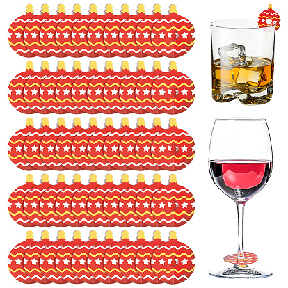 Бумажные подвески для бокалов вина