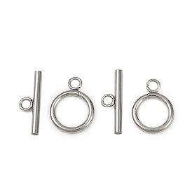Застежки-тоглы из нержавеющей стали, кольцо