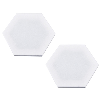 Blank Canvas, Linen Covered Wood Primed Framed, for Painting Drawing, Hexagon