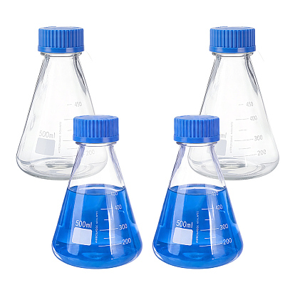 Wiederverwendbare Glasreagenzflasche mit Schraubverschluss, Kegel