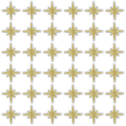 100 шт. самоклеящиеся нашивки на тканевой основе с компьютерной вышивкой в виде звезд, наклеить патч, аксессуары для костюма, аппликация