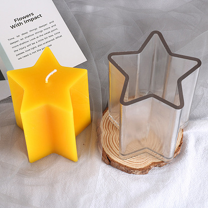 DIY пластиковые формы для свечей в виде звезд, формы для изготовления свечей, для литья смолы эпоксидная форма