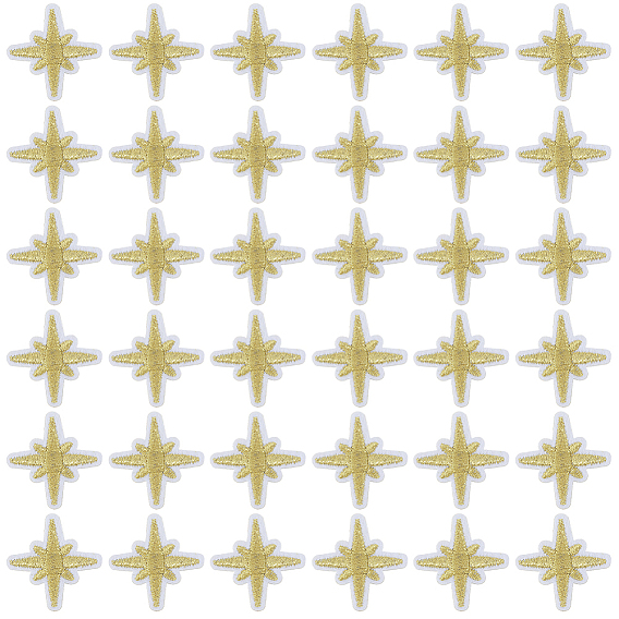 100 шт. самоклеящиеся нашивки на тканевой основе с компьютерной вышивкой в виде звезд, наклеить патч, аксессуары для костюма, аппликация