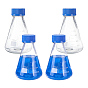 Reusable Glass Reagent Bottle with Screw Top Caps, Cone