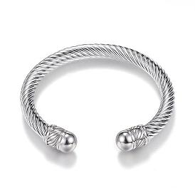 304 Stainless Steel Torque Cuff Bangles