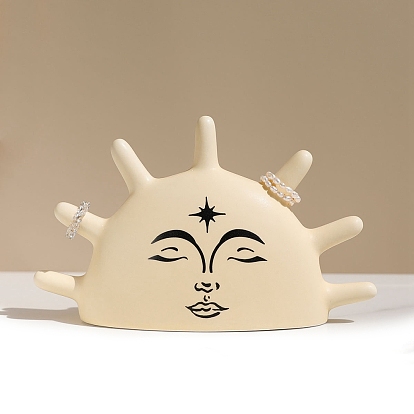 Стеллажи для выставки товаров солнечных фарфоровых колец, декоративный держатель для ювелирных изделий для колец