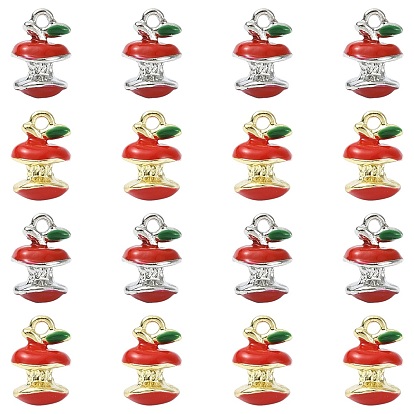 16шт. 2 цвета эмалированные подвески из яблочного сплава