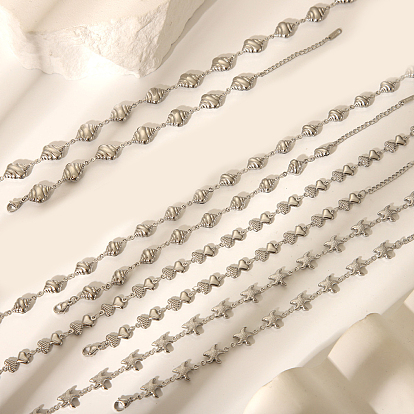 316l ювелирные изделия из хирургической нержавеющей стали цепочки ожерелья, цвет нержавеющей стали