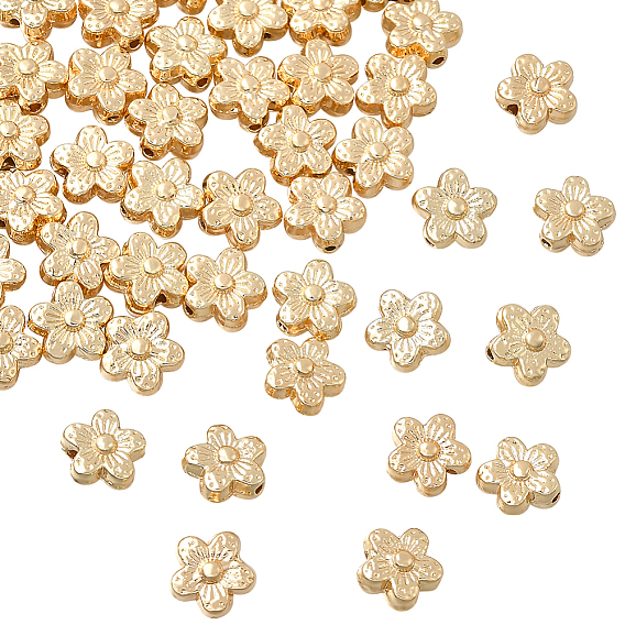 50 бусины из сплава шт., долговечный, цветок