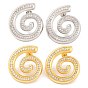 Brass Stud Earrings for Women, Lead Free & Cadmium Free, Shell Shape