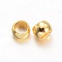 Rondelle Brass Crimp Beads, 2.5x1.5mm, Hole: 1mm, about 10000pcs/200g