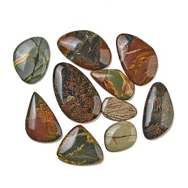 Natural Polychrome Jasper/Picasso Stone/Picasso Jasper Cabochons, Mixed Shapes