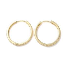 Brass Ring Hoop Earrings