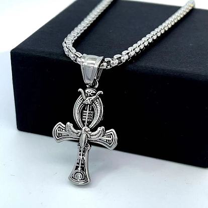 Греческие 304 египетские хип-хоп кресты с подвеской из нержавеющей стали для мужчин