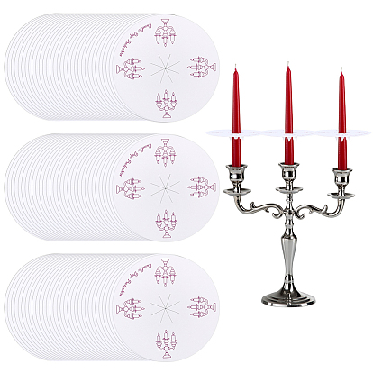 Бумажные чехлы для свечей, плоско-круглые