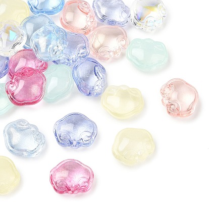 Colgantes de cristal transparente, amuletos de cerradura ruyi