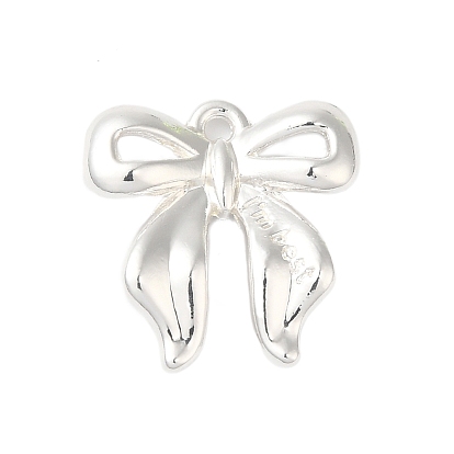 Crémaillère pendentifs en alliage placage, sans cadmium et sans plomb, bowknot