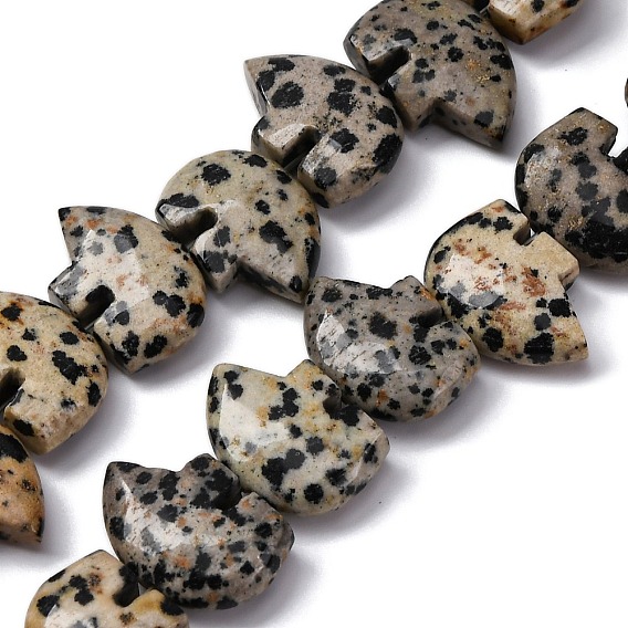 Природные яшмы далматин бисер нитей, Zuni медведь