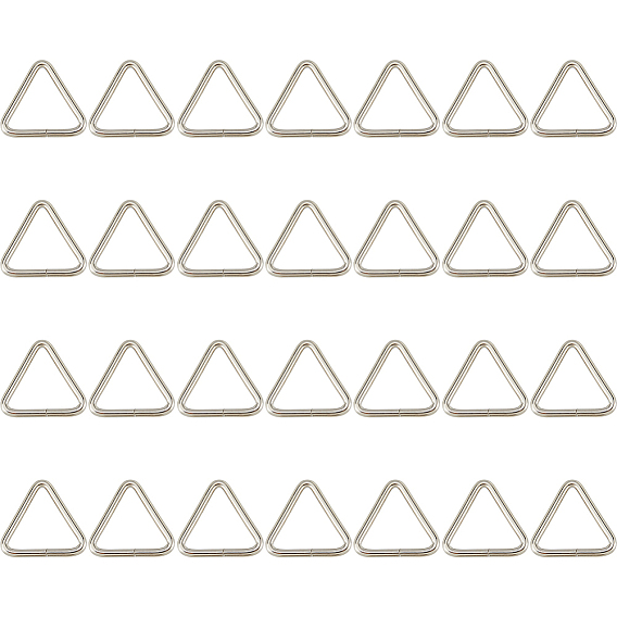 30 шт. пряжки-кольца из нержавеющей стали с треугольным креплением, для аксессуаров для батута