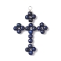 Подвески из медной проволоки с драгоценными камнями, религия крест прелести, серебряный цвет гальваническим
