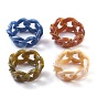 Cellulose Acetate(Resin) Finger Rings, Curb Chains
