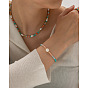 Bracelet Niche Beads Necklace Bracelet Ethnic Wind Ring Never Fading Titanium Steel Bracelet Jewelry