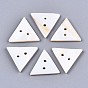 2-Hole Freshwater Shell Buttons, Triangle