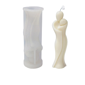 Moldes de estatua de silicona para velas de madre e hijo diy, para hacer velas aromáticas tipo retrato