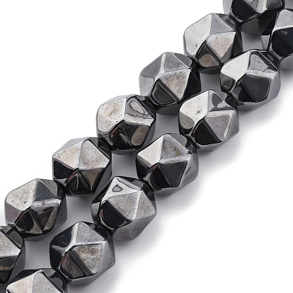 Синтетические терагерцовые бусины из камня, граненые, многоугольник