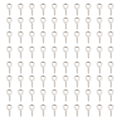 1000шт. железные шурупы с ушком, за половину пробурено бисера