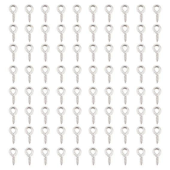 1000шт. железные шурупы с ушком, за половину пробурено бисера