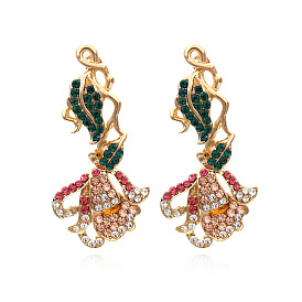 Sparkling Statement Earrings with Colorful Gems for Fashion-Forward Dancers