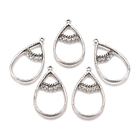 De style tibétain composants alliage de lustre liens, sans plomb et sans cadmium, larme