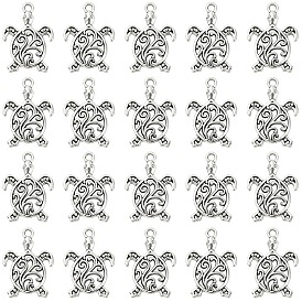 50 шт. Подвески из сплава в тибетском стиле, черепаховые чары