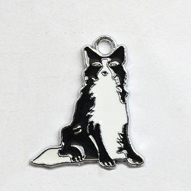 Подвески из эмали и сплава, собачий шарм