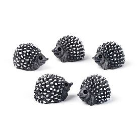 Миниатюрные украшения из синтетической смолы в виде ёжиков, аксессуары для домашнего кукольного домика с микро-ландшафтом, притворяясь опорными украшениями