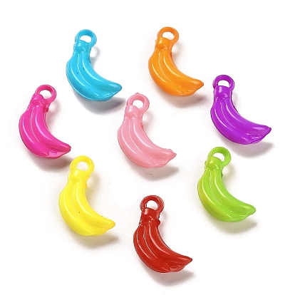 Opaque Acrylic Pendants, Banana