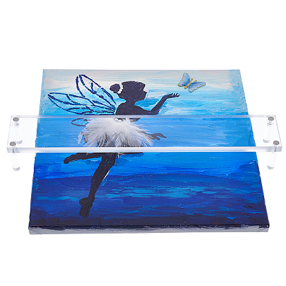 Прямоугольные прозрачные акриловые подставки для демонстрации фигурок, органайзер для ювелирных изделий, держатель для минифигурок, кукла, небольшое хранилище для косметики