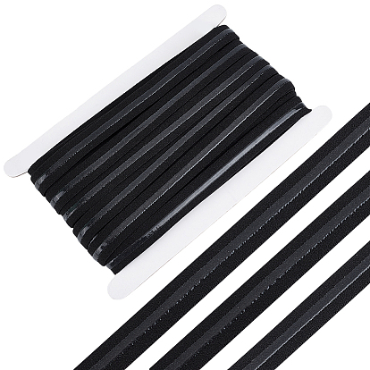 15 ярдов плоский нейлоновый утолщенный нескользящий широкий эластичный ремешок, шнур с силиконовым покрытием для аксессуаров одежды