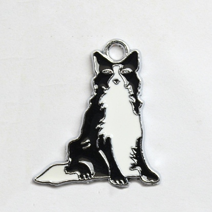 Подвески из эмали и сплава, собачий шарм