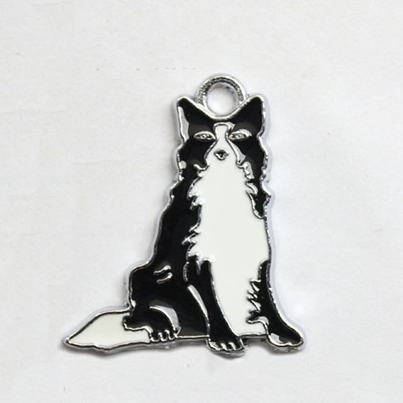 Подвески из эмали и сплава, собачий шарм